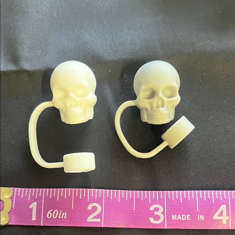 Skull Straw Topper 💀🥤 | Gothic Cup Accessory